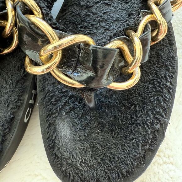 CHANEL women slides with chain size 39EU Authentic - Picture 2 of 7